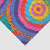 Tie Dye Circles Tissuepapier (Detail)