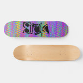 Tie Dye Crazy Chevron Skateboard (Horizontaal)