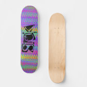 Tie Dye Crazy Chevron Skateboard (Voorkant)