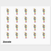 Tie Dye Crow Sticker (Vel)