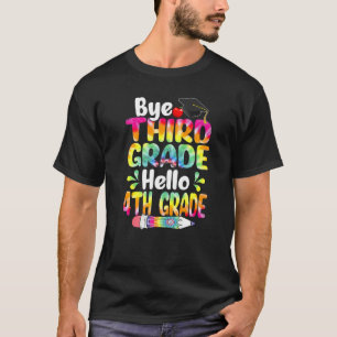 Tie Dye Dag derde graad Hallo vierde graad terug n T-shirt