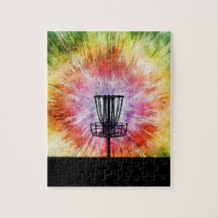 Tie Dye Disk Golf Basket Legpuzzel