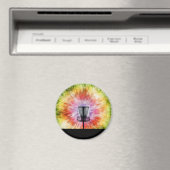 Tie Dye Disk Golf Basket Magneet (Insitu (Vaatwasser))