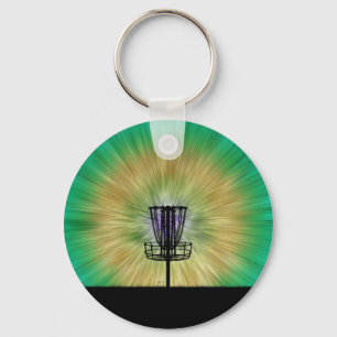 Tie Dye Disk Golf Basket Sleutelhanger