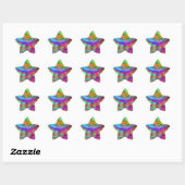 Tie Dye Doelwit Ster Sticker (Vel)