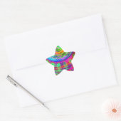 Tie Dye Doelwit Ster Sticker (Envelop)