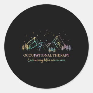 Tie Dye Ergotherapie Empowering Life Adve Ronde Sticker