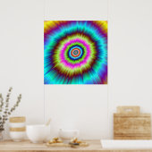 Tie Dye Explosion Poster (Keuken)
