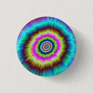 Tie Dye Explosion Ronde Button 3,2 Cm