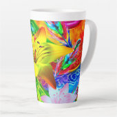 Tie Dye Feather en Lilys Latte Mok (Rechterhoek)