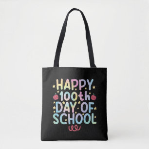 Tie Dye Fijne 100e Dag Op School Leraar Student Draagtas