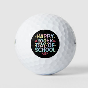 Tie Dye Fijne 100e Dag Op School Leraar Student Golfballen