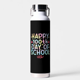Tie Dye Fijne 100e Dag Op School Leraar Student Waterfles