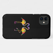 TIE DYE FLAMINGO Case-Mate iPhone CASE (Achterkant (horizontaal))
