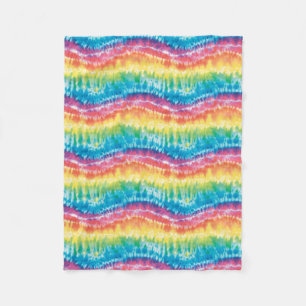 Tie Dye Fleece Blanket Deken