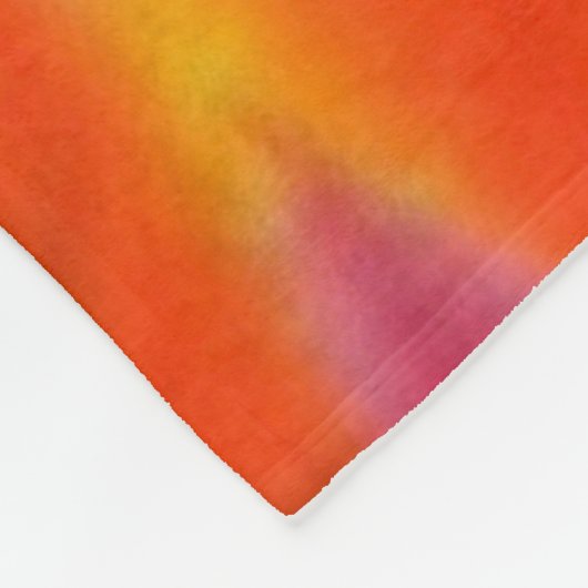 Tie dye fleece deken (Hoek)