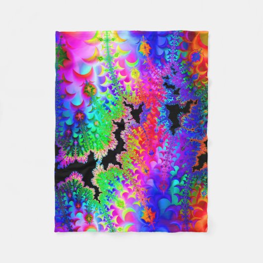 Tie Dye Fractal Art Fleece Deken (Voorkant)