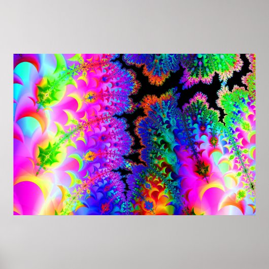 Tie Dye Fractal Poster (Voorkant)