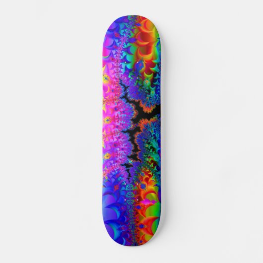 Tie Dye Fractal Skateboard (Voorkant)