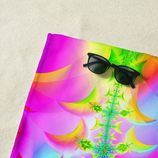 Tie Dye Fractal Strandlaken (In situ)