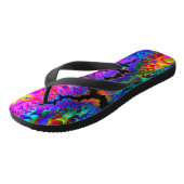 Tie Dye Fractal Teenslippers (Schuin)