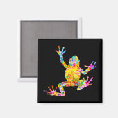 TIE DYE FROG MAGNEET (Voorkant / Achterkant)