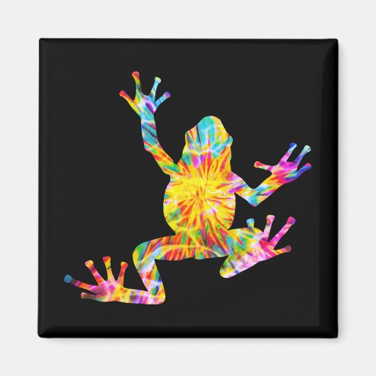 TIE DYE FROG MAGNEET (Voorkant)