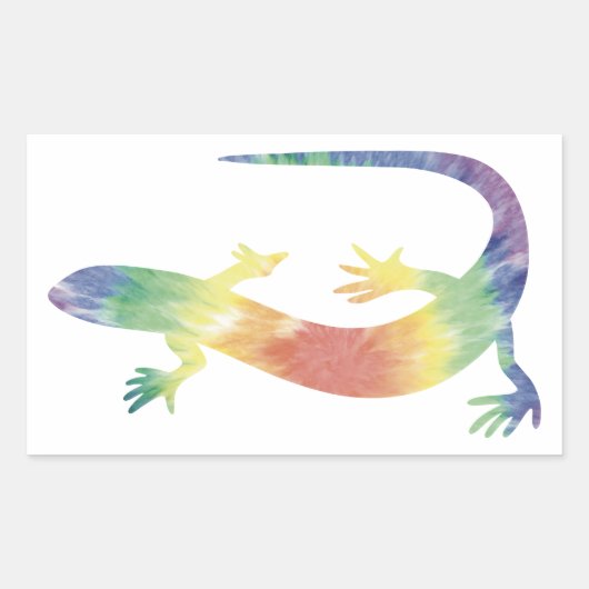 Tie Dye Gecko Sticker (Voorkant)