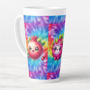 Tie-Dye Gelukkige Drakenfruit Latte Mok