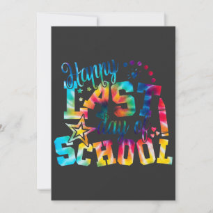 tie-dye Gelukkige laatste schooldag Kaart