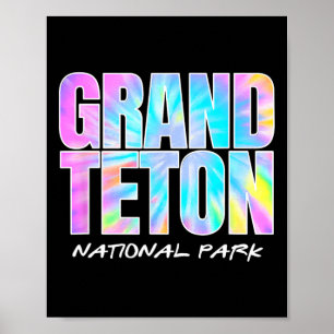 Tie Dye Grand Teton Nationaal Park Wyoming Kinder Poster