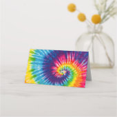 Tie Dye Groovy 70s Plaatskaarten (Voorkant)