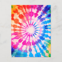 Tie Dye Groovy Hippie Kleurrijk Design