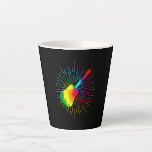 Tie Dye Guitar Music Design Colorful Guitarist Latte Mok