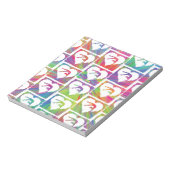 Tie Dye Gymnastics Pattern Notitieblok (Gedraaid)