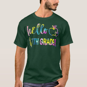 Tie Dye Hallo 7e Grade Team 7e Grade terug naar Sc T-shirt