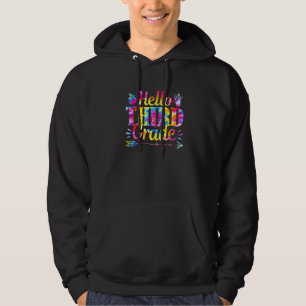 Tie Dye Hallo derde klas leraar eerste dag sch Hoodie
