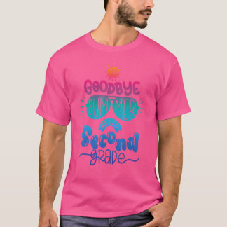 Tie Dye Hallo tweede klas leraar eerste dag T-shirt