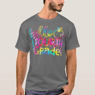 Tie Dye Hallo vierde graad team T-shirt