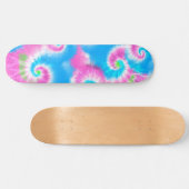 Tie Dye Hand Paint Pink Patroon Skateboard (Horizontaal)
