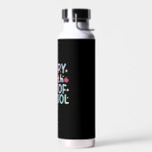 Tie Dye Happy 100e dag van de leerling Waterfles (Links)