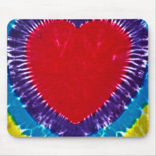 Tie Dye Heart Muismat