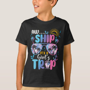 Tie Dye Het Is Een Meisjesreis Zonnebril Matching T-shirt