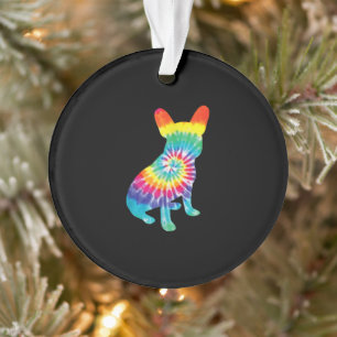 Tie Dye Hippie Cadeau Français Bulldog Pour Amoure