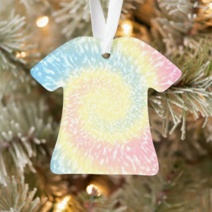 Tie Dye Hippy Swirl TShirt Kerstmis Ornament