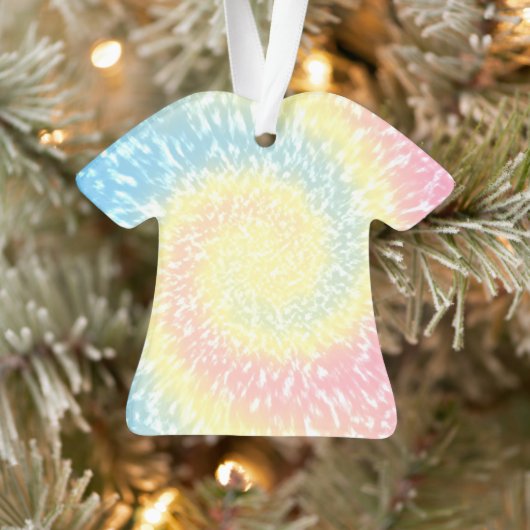 Tie Dye Hippy Swirl TShirt Kerstmis Ornament (Boom)