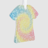 Tie Dye Hippy Swirl TShirt Kerstmis Ornament (voorkant)