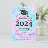 Tie Dye Hs Invitations de Graduation (Debout devant)