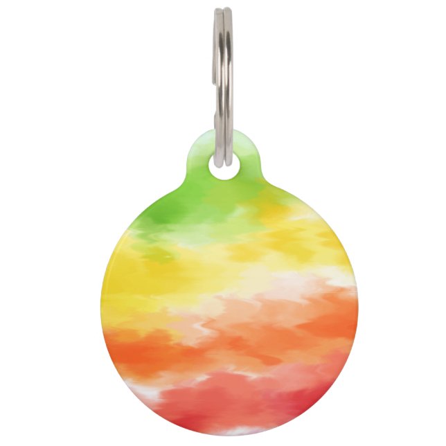 Tie Dye Huisdierpenning (Voorkant)