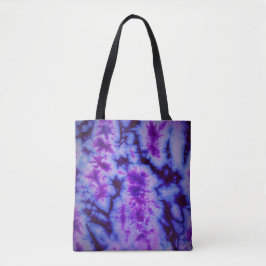 Tie Dye in Paars en blauw Draagtas